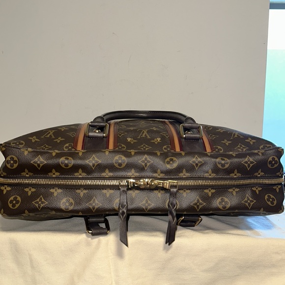 Louis Vuitton monogram Geant bequia porte document travel bag work briefcase - Picture 9 of 14